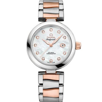 Omega De Ville Ladymatic 34 mm, stål - Sedna™ guld på stål - Sedna™ guld 425.20.34.20.55.004