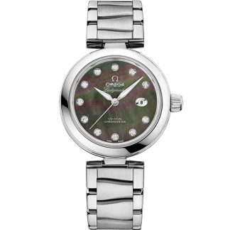 Omega De Ville Ladymatic 34 mm, stål på stål 425.30.34.20.57.004