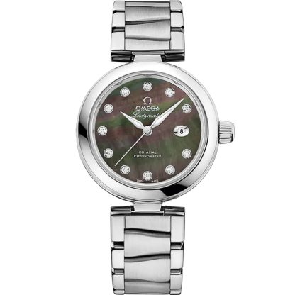 Omega De Ville Ladymatic 34 mm, stål på stål 425.30.34.20.57.004