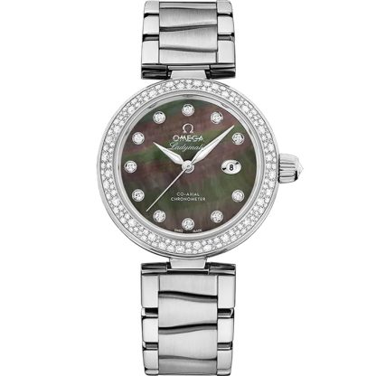 Omega De Ville Ladymatic 34 mm, stål på stål 425.35.34.20.57.004