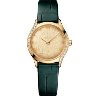Omega De Ville Mini Trésor 26 mm, Moonshine™-guld på alligator 428.58.26.60.99.001