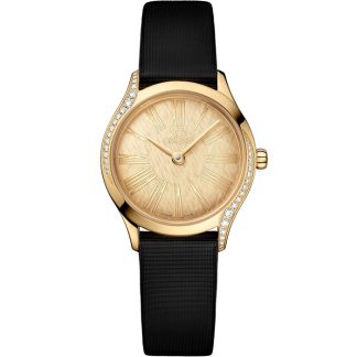 Omega De Ville Mini Trésor 26 mm, Moonshine™ guld på tygband 428.57.26.60.99.001