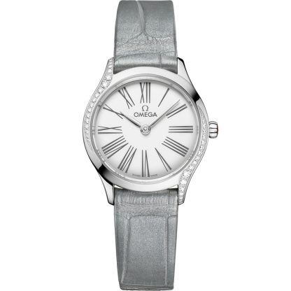 Omega De Ville Mini Trésor 26 mm, stål på alligator 428.18.26.60.04.001