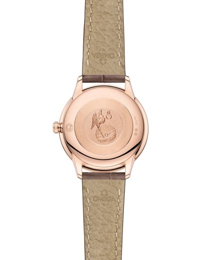 Omega De Ville Prestige 27,5 mm, Sedna™ guld på läderarmband 434.53.28.60.55.001 - Bild 2