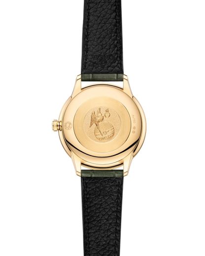 Omega De Ville Prestige 27,5 mm, gult guld på läderarmband 434.58.28.60.55.002 - Bild 2