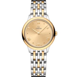 Omega De Ville Prestige 27,5 mm, stål - gult guld på stål - gult guld 434.20.28.60.08.001