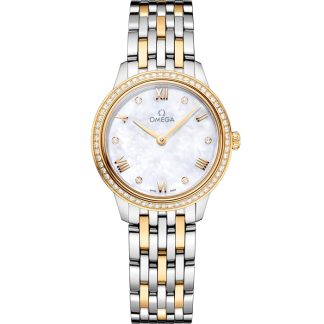 Omega De Ville Prestige 27,5 mm, stål - gult guld på stål - gult guld 434.25.28.60.55.001