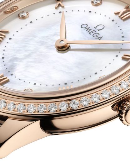 Omega De Ville Prestige 30 mm, Sedna™ guld på läderarmband 434.58.30.60.55.001 - Bild 3