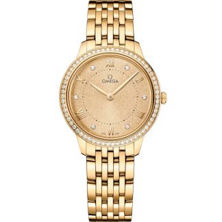 Omega De Ville Prestige 30 mm, gult guld på gult guld 434.55.30.60.58.001