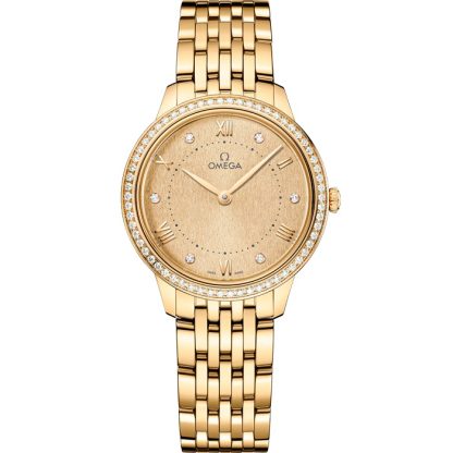 Omega De Ville Prestige 30 mm, gult guld på gult guld 434.55.30.60.58.001
