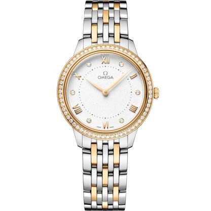 Omega De Ville Prestige 30 mm, stål - gult guld på stål - gult guld 434.25.30.60.52.002