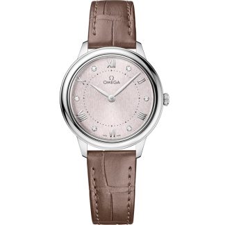 Omega De Ville Prestige 30 mm, stål på läderband 434.13.30.60.52.001