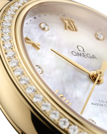 Omega De Ville Prestige 34 mm, gult guld på läderband 434.58.34.20.55.002 - Bild 3