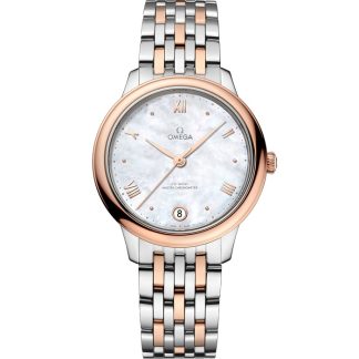 Omega De Ville Prestige 34 mm, stål - Sedna™ guld på stål - Sedna™ guld 434.20.34.20.05.001