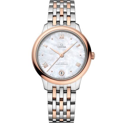 Omega De Ville Prestige 34 mm, stål - Sedna™ guld på stål - Sedna™ guld 434.20.34.20.05.001