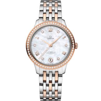 Omega De Ville Prestige 34 mm, stål - Sedna™-guld på stål - Sedna™-guld 434.25.34.20.55.001
