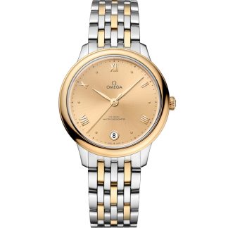 Omega De Ville Prestige 34 mm, stål - gult guld på stål - gult guld 434.20.34.20.08.001