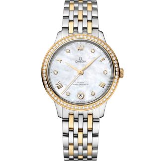 Omega De Ville Prestige 34 mm, stål - gult guld på stål - gult guld 434.25.34.20.55.002