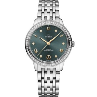 Omega De Ville Prestige 34 mm, stål på stål 434.15.34.20.60.001