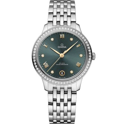 Omega De Ville Prestige 34 mm, stål på stål 434.15.34.20.60.001