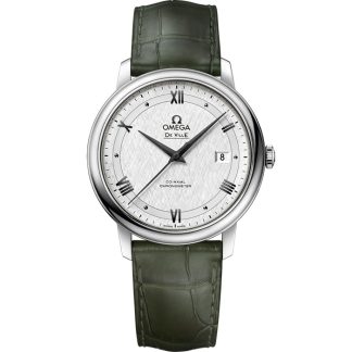 Omega De Ville Prestige 39,5 mm, stål på läderarmband 424.13.40.20.02.006