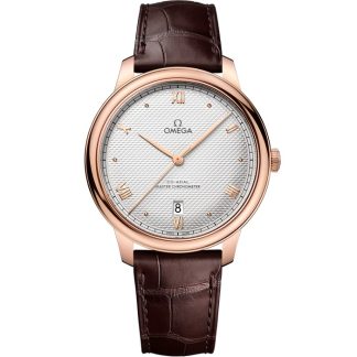 Omega De Ville Prestige 40 mm, Sedna™ guld på läderarmband 434.53.40.20.02.001