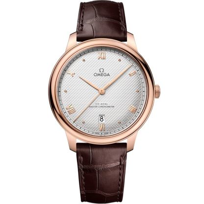 Omega De Ville Prestige 40 mm, Sedna™ guld på läderarmband 434.53.40.20.02.001