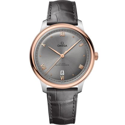 Omega De Ville Prestige 40 mm, stål - Sedna™-guld på läderrem 434.23.40.20.06.001