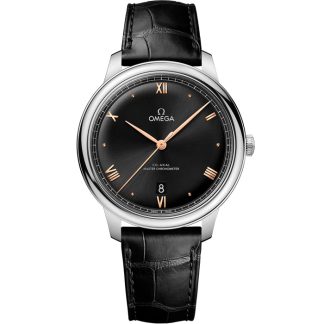 Omega De Ville Prestige 40 mm, stål på läderrem 434.13.40.20.01.001