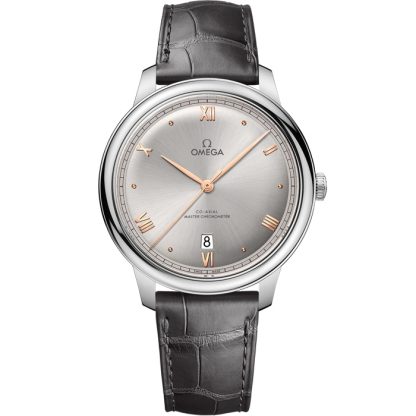 Omega De Ville Prestige 40 mm, stål på läderrem 434.13.40.20.06.001