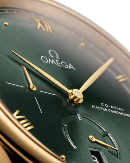 Omega De Ville Prestige 41 mm, gult guld på läderrem 434.53.41.21.10.001 - Bild 3