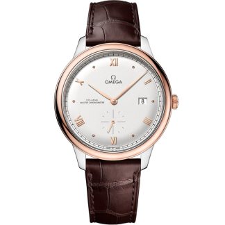 Omega De Ville Prestige 41 mm, stål - Sedna™ guld på läderarmband 434.23.41.20.02.001