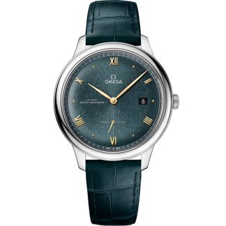 Omega De Ville Prestige 41 mm, stål på läderrem 434.13.41.20.10.001
