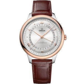 Omega De Ville Prestige 42 mm, stål - Sedna™-guld på alligator 434.23.42.22.02.001