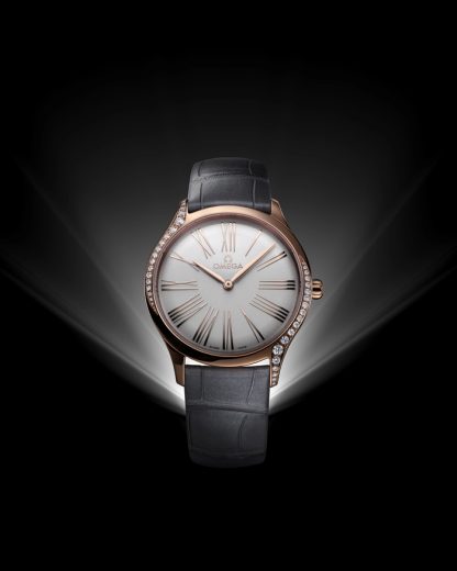 Omega De Ville Trésor 36 mm, Sedna™-guld på läderarmband 428.58.36.60.02.001 - Bild 3