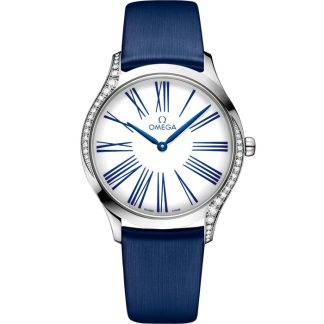 Omega De Ville Trésor 36 mm, stål på tygband 428.17.36.60.04.001