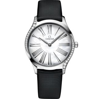 Omega De Ville Trésor 36 mm, stål på tygband 428.17.36.60.05.001