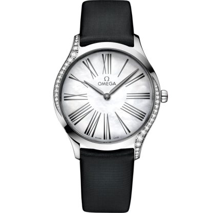 Omega De Ville Trésor 36 mm, stål på tygband 428.17.36.60.05.001