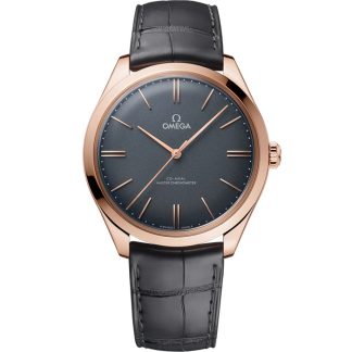 Omega De Ville Trésor 40 mm, Sedna™ guld på läderarmband 435.53.40.21.06.001