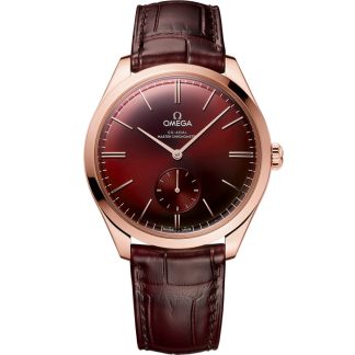 Omega De Ville Trésor 40 mm, Sedna™ guld på läderarmband 435.53.40.21.11.002