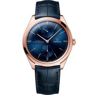 Omega De Ville Trésor 40 mm, Sedna™ guld på läderarmband 435.53.40.22.03.001