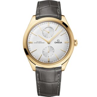 Omega De Ville Trésor 40 mm, gult guld på läderrem 435.53.40.22.02.001