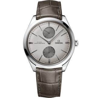 Omega De Ville Trésor 40 mm, stål på läderband 435.13.40.22.06.001
