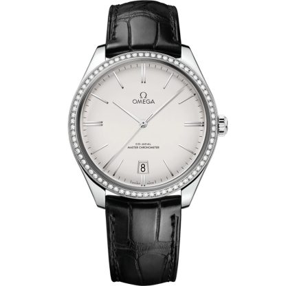 Omega De Ville Trésor 40 mm, stål på läderband 435.18.40.21.02.001
