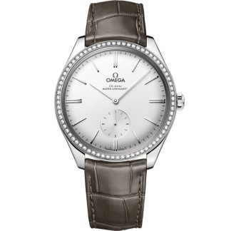 Omega De Ville Trésor 40 mm, stål på läderband 435.18.40.21.02.002