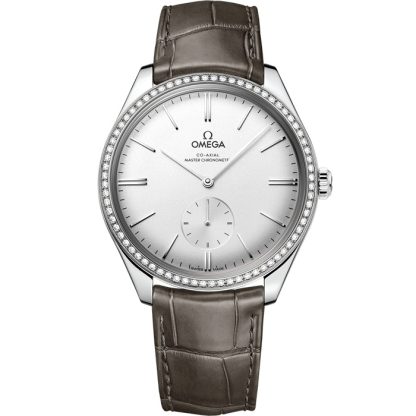 Omega De Ville Trésor 40 mm, stål på läderband 435.18.40.21.02.002