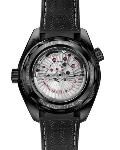 Omega Deep Black Seamaster Planet Ocean 600M 45,5 mm, svart keramik på gummiband 215.92.46.22.01.001 - Bild 2