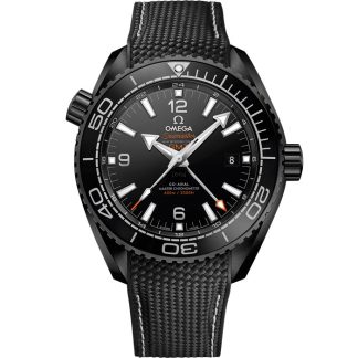 Omega Deep Black Seamaster Planet Ocean 600M 45,5 mm, svart keramik på gummiband 215.92.46.22.01.001