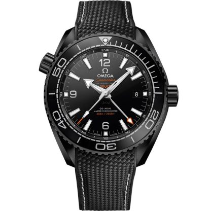 Omega Deep Black Seamaster Planet Ocean 600M 45,5 mm, svart keramik på gummiband 215.92.46.22.01.001