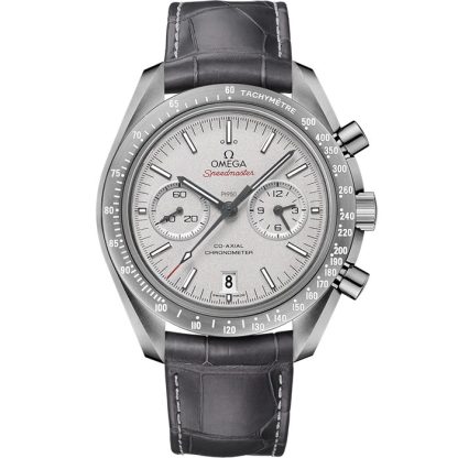 Omega Grey Side of the Moon Speedmaster Dark Side of the Moon 44,25 mm, grå keramik på läderband med vikspänne 311.93.44.51.99.002